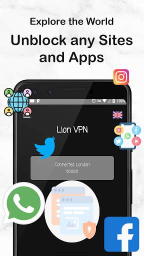 Lion VPN Booster - Free Private Secure VPN Proxy screenshot 2