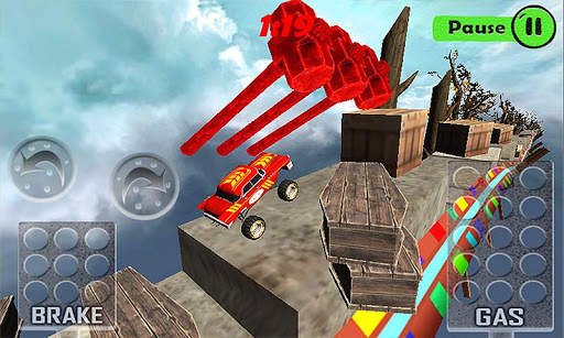Impossible car escape 3d stunts Speed Racing mania screenshot 6