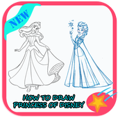 How to Draw Princess of Disney icon