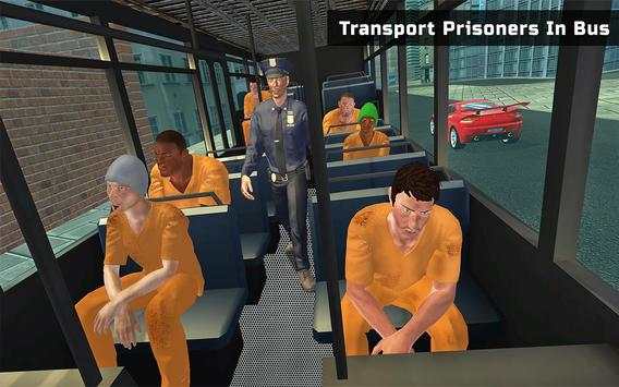 Police Bus Transporter 3D Prisoner Jail Transport screenshot 10