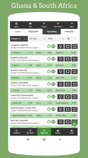 Mobile App for Betway screenshot 2