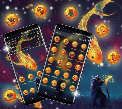 Gold Fish Launcher Theme screenshot 5