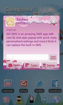 GO SMS Pro Bird Lover Theme screenshot 2