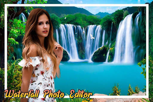Waterfall Photo Frame : Cut Paste Editor 3 تصوير الشاشة