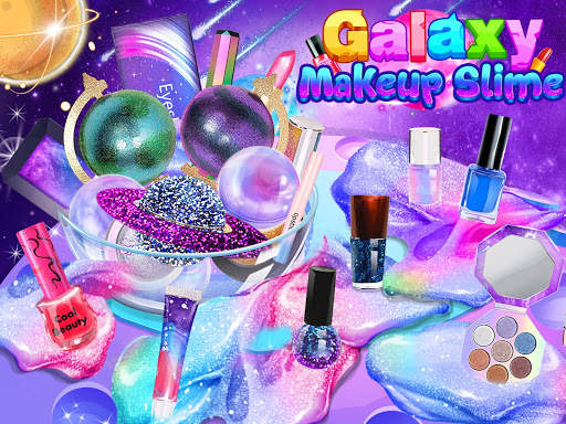 Glitter Galaxy Makeup Slime - Slime Simulator screenshot 1