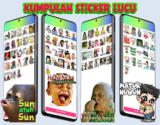 Kumpulan Sticker Lucu Keren WAStickerApps WhatsApp screenshot 5