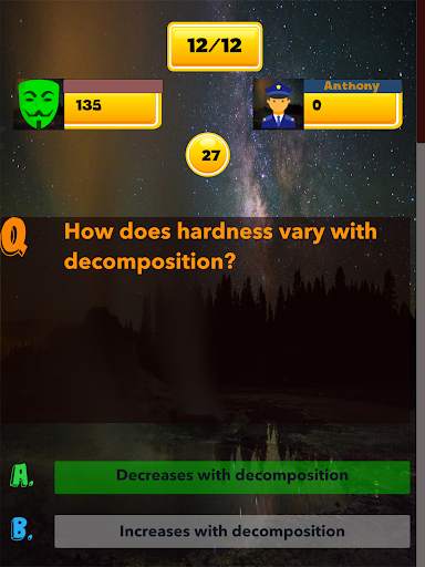 Geology knowledge test screenshot 5