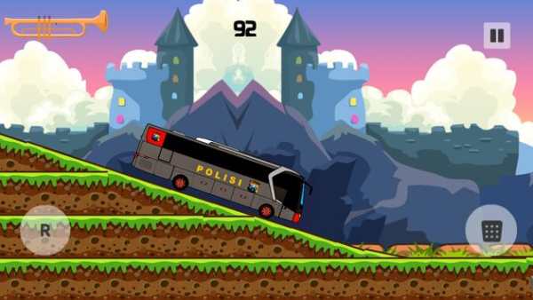 Police Bus Hill Climbing Simulator 2017 screenshot 3