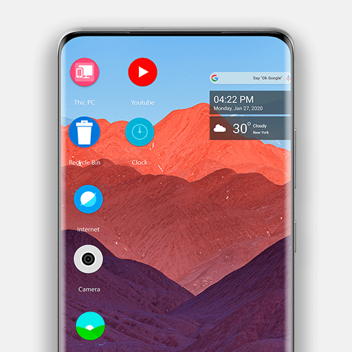 Zen theme for computer launcher icon