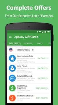 AppJoy Gift Cards screenshot 2