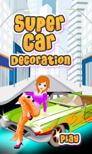 Girls Game-Decorating Car स्क्रीनशॉट 1