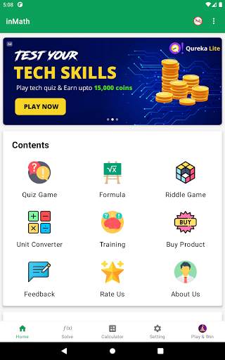 inMath: Math Formula & Games 9 تصوير الشاشة