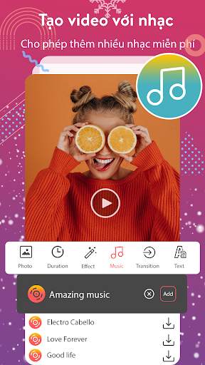 Làm Video Từ Ảnh Và Nhạc & Music Video Maker screenshot 6