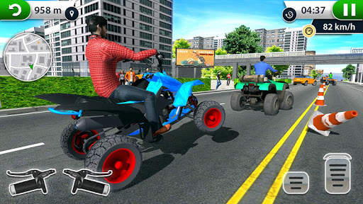 ATV City Traffic Racing Games 2019 screenshot 8