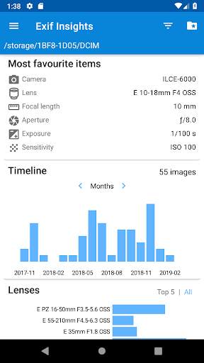 Exif Insights - photo metadata viewer and analyzer screenshot 4