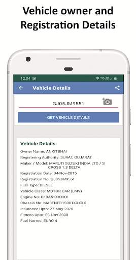 RTO Vehicle Information - mParivahan vahan app screenshot 2