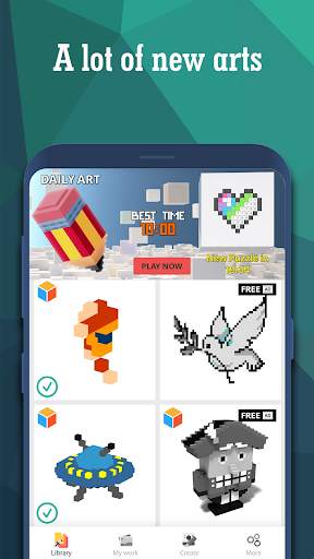 3D Pixel Art - Color by numbers screenshot 1