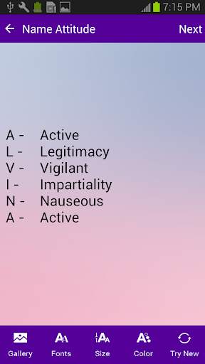 Name Attitude screenshot 2