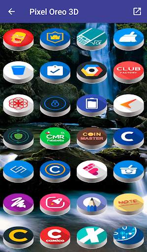 Pixel Pie 3D - Icon Pack screenshot 3