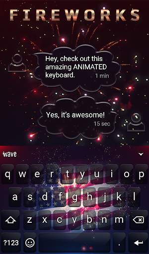 Fireworks Animated Keyboard    स्क्रीनशॉट 3