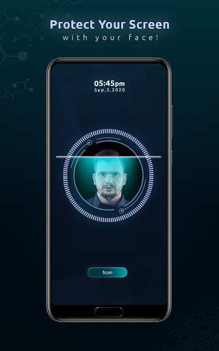 Face Scanner Lock Screen Prank screenshot 2