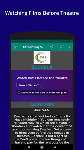 Streaming Video: For ZEE5 Streaming Manual screenshot 2