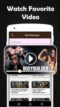 Gym Workout Trainer : bodybuilder & Fitness Video screenshot 5