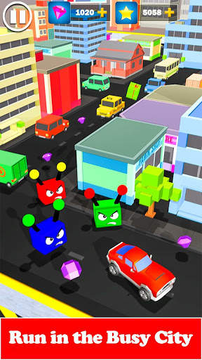 Bumper Worms Zone.io vs Tiny Wormate Cars Game screenshot 2