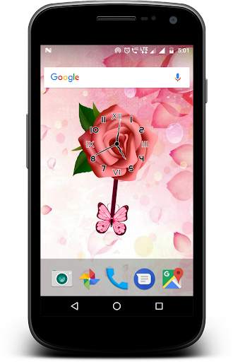Rose Pendulum Clock Live wallp screenshot 8