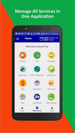 Recharge, Bill Payment, Money Transfer screenshot 1