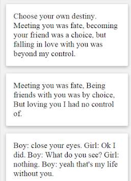 Romantic Text Whatapp screenshot 1