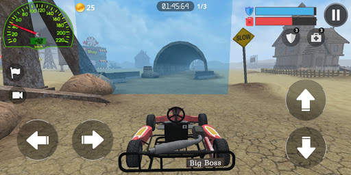 Racing Kart 3D: Desert race screenshot 5