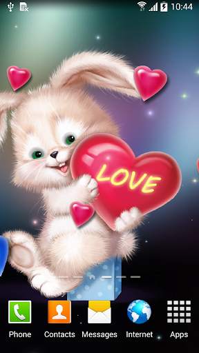 Cute Bunny Live Wallpaper screenshot 3
