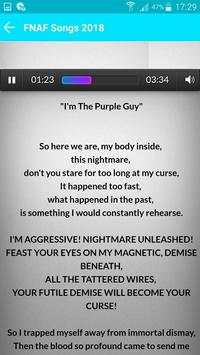 FNAF 1234 Songs & Lyrics screenshot 2