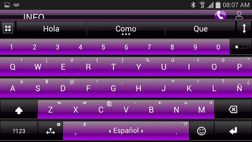 THEME FOR AI TYPE BLACK PURPLE screenshot 4