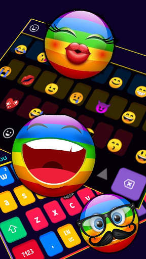 Colorful Magic Cubes Keyboard Theme screenshot 3