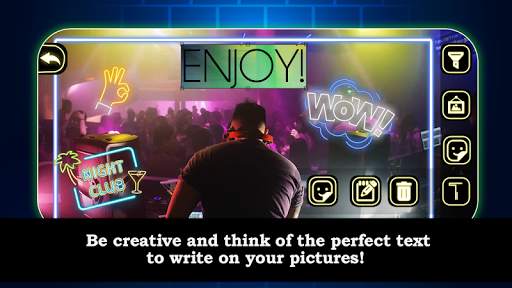 Neon Text on Photo Editor App screenshot 4