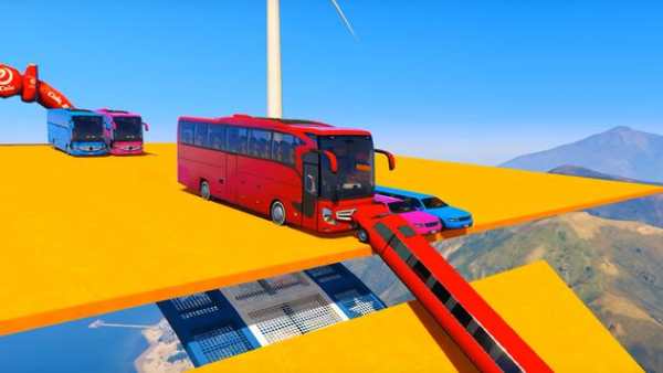 Superheroes Coach Bus Stunts: Speed Racing Games screenshot 8