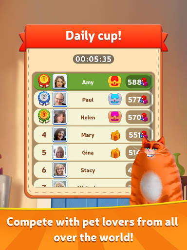 🔥Kitty Scramble: Word Stacks 10 تصوير الشاشة