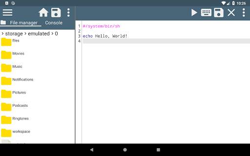 Shell Script Editor screenshot 3