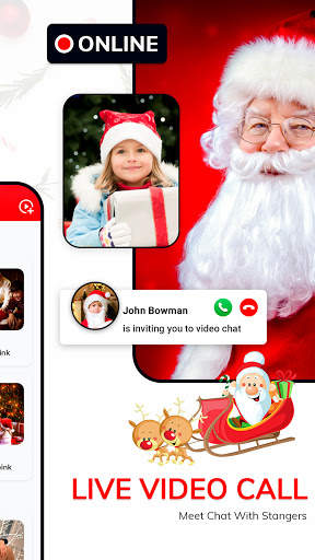 Santa Fake Video Call - Santa FakeTime prank screenshot 2