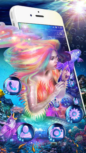 Blue Sea Mermaid Theme screenshot 3