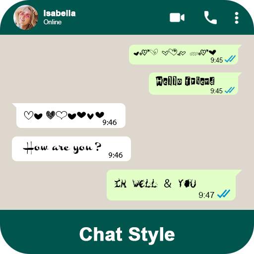 Cool chat style for whatsapp 1.0.3