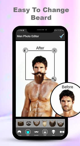 Cool Men Photo Editor, Men Hairstyle Editor screenshot 4