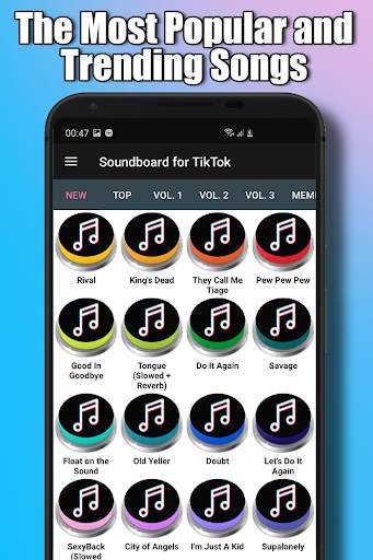 TikSong - Popular and Trending Songs Soundboard screenshot 1