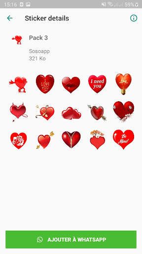 Heart Stickers WAStickerApps screenshot 4