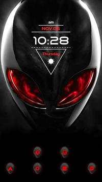 Dark red alien theme screenshot 1