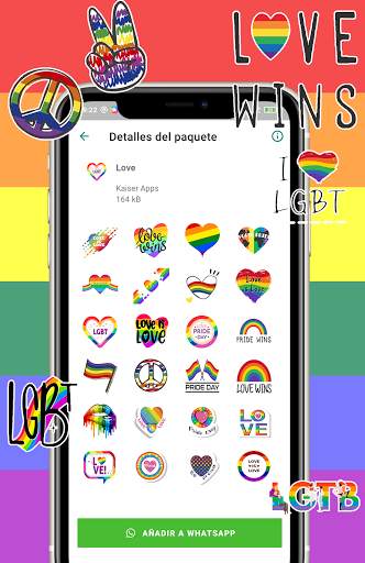 Gay animated stickers for whatsapp WAStickerapps screenshot 4