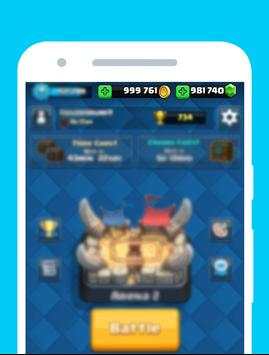 Gems for Clash Royale Prank'17 screenshot 3