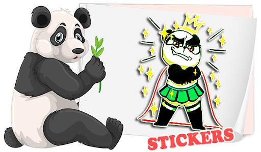 Mochi Panda stickers for WhatsApp🐼WAStickerApps screenshot 1